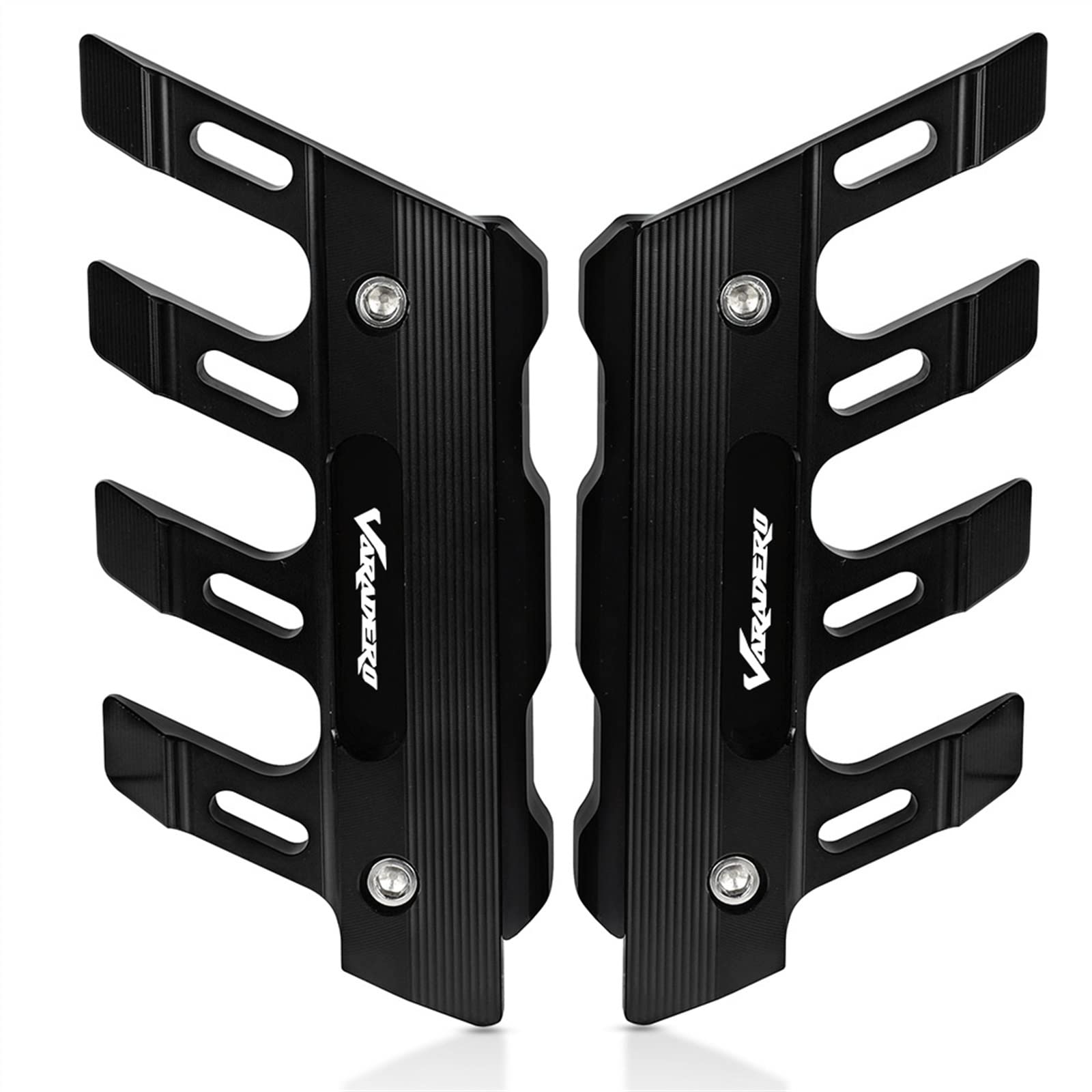 Sturzpads Motorrad Für H┐ONDA XL1000 Varadero ABS XL 1000 V Motorrad Aluminium Kotflügel Seitenschutz Kotflügel Zubehör(Black,with Logo) von SOFBO