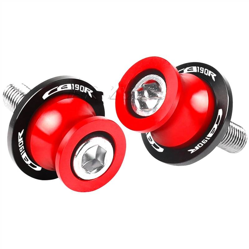 Sturzpads Motorrad Für H┐onda CB190R CB 190R 2016 2017 2018 2019 2020 2021 Motorrad 8 m Rahmenständer Schrauben Sliders Schwingenspulen Slider Modifiziert(Red) von SOFBO