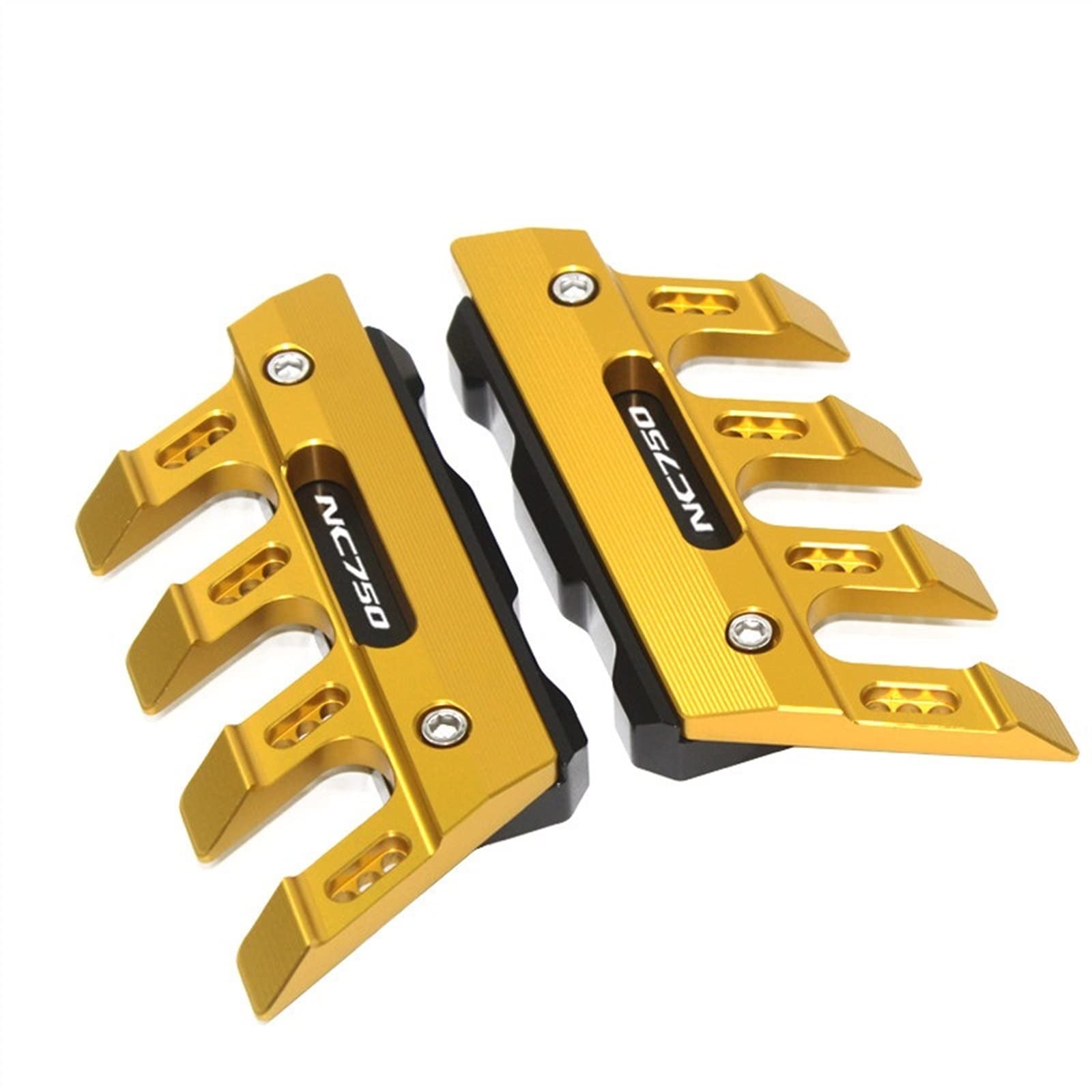 Sturzpads Motorrad Für H ┐ONDA NC750X NC750S NC 750 Motorrad Kotflügel Vorderradgabelschutz Schutzblock Kotflügelschieber 750X 750S Zubehör(Gold) von SOFBO