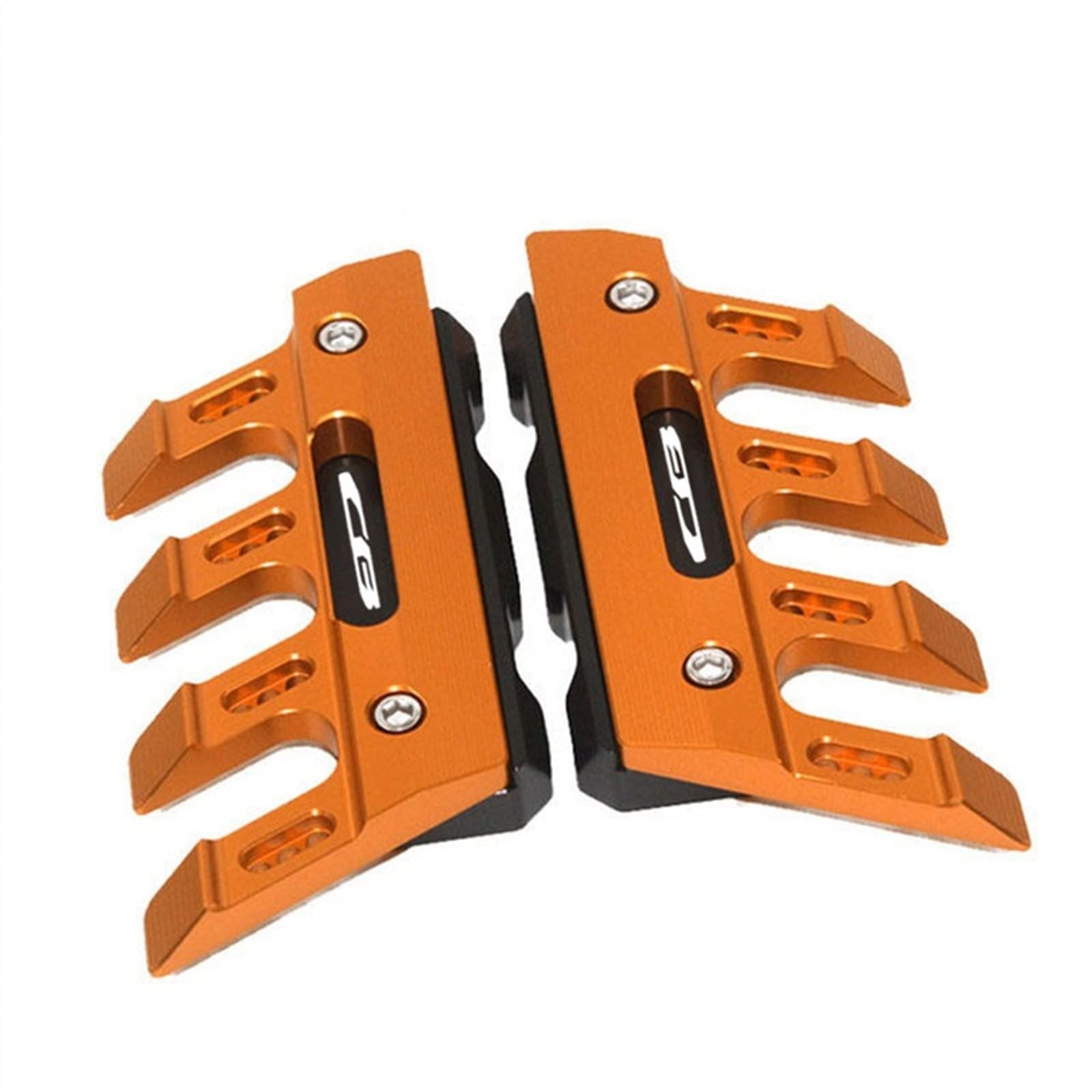 Sturzpads Motorrad Für H ┐onda CB 150R 650R 300R 250R 650F 600F Motorrad Kotflügel Seitenschutz Mount Shock Front Fender Cover Anti-Fall Slider(Orange) von SOFBO