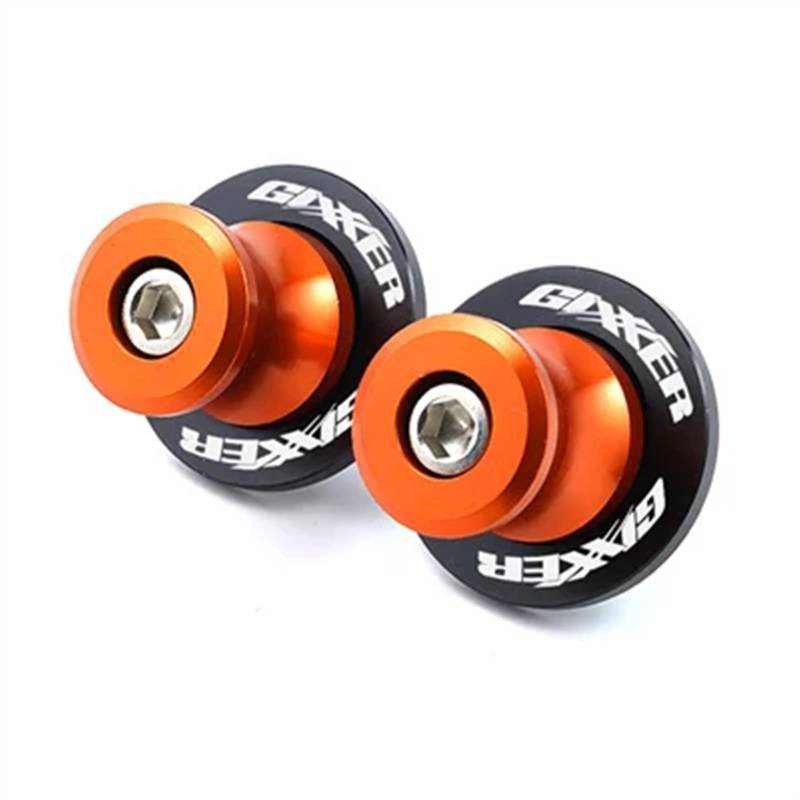 Sturzpads Motorrad Für S┐uzuki GIXXER 250 SF 150 125 GIXXER 250SF 2018-2023 Motorradzubehör CNC M8 Schwingenspulen Slider Standschraube(Orange) von SOFBO