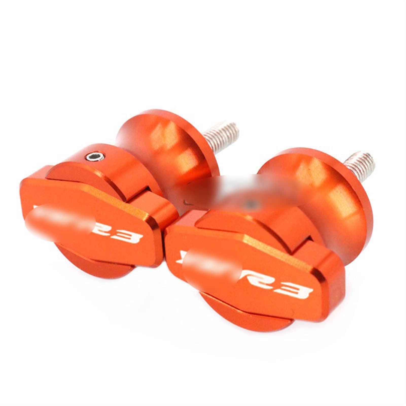 Sturzpads Motorrad Für Y┐AMAHA YZF-R3 Motorrad Rahmenständer 6MM Schrauben Slider Schwingenspulen Slider M6(Orange) von SOFBO