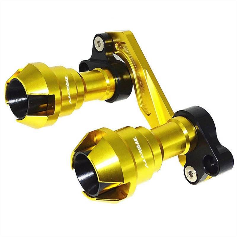 Sturzpads Motorrad Für Y┐amaha Für T┐ricity 155 Für Tricity155 Zubehör Schalldämpfer Rohr Rahmen Schutz Rahmen Slider Anti Crash Protector(Gold) von SOFBO