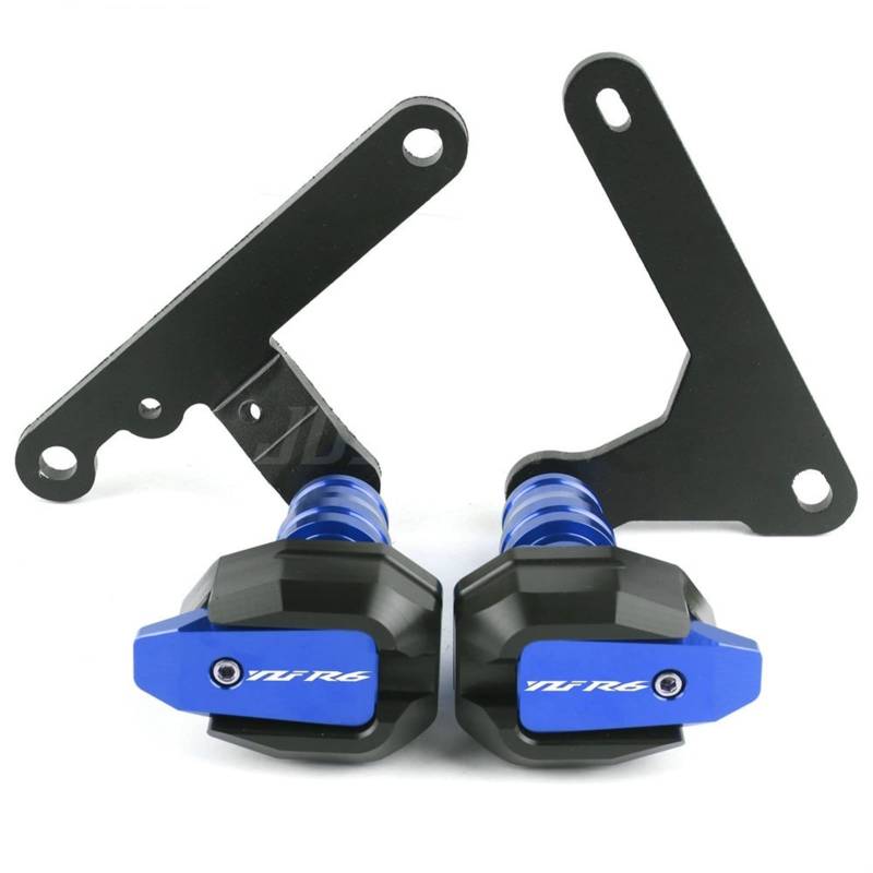 Sturzpads Motorrad Für Y┐amaha YZF-R6 2017 2018 2019 2020 2021 YZFR6 YZF R6 Rahmenschieber Sturzpad Motorschutz Fallschutz(Blue,A) von SOFBO