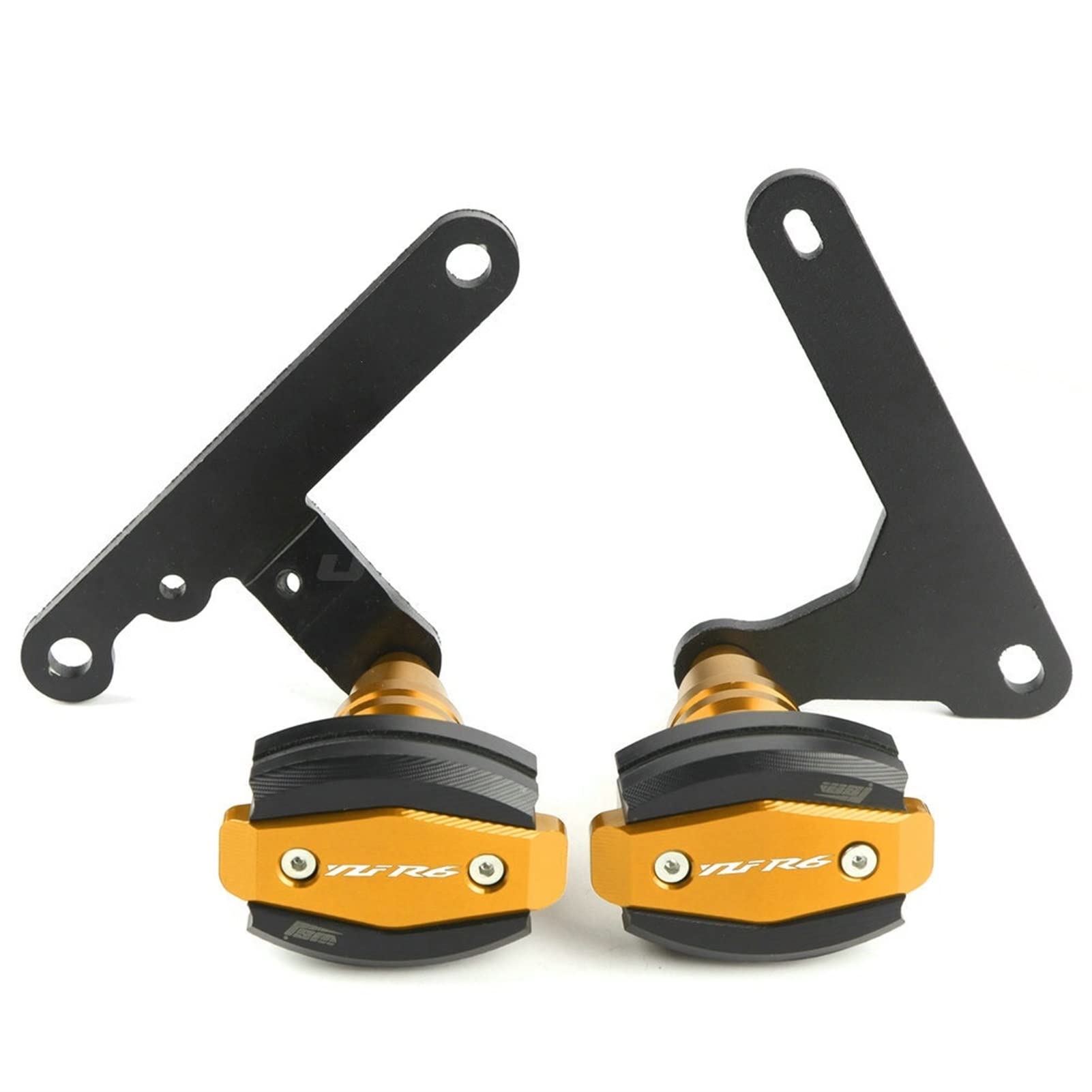 Sturzpads Motorrad Für Y┐amaha YZF-R6 2017 2018 2019 2020 2021 YZFR6 YZF R6 Rahmenschieber Sturzpad Motorschutz Fallschutz(Gold,B) von SOFBO