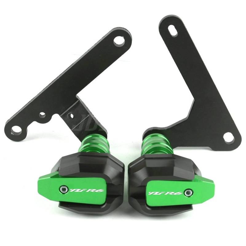 Sturzpads Motorrad Für Y┐amaha YZF-R6 2017 2018 2019 2020 2021 YZFR6 YZF R6 Rahmenschieber Sturzpad Motorschutz Fallschutz(Green,A) von SOFBO