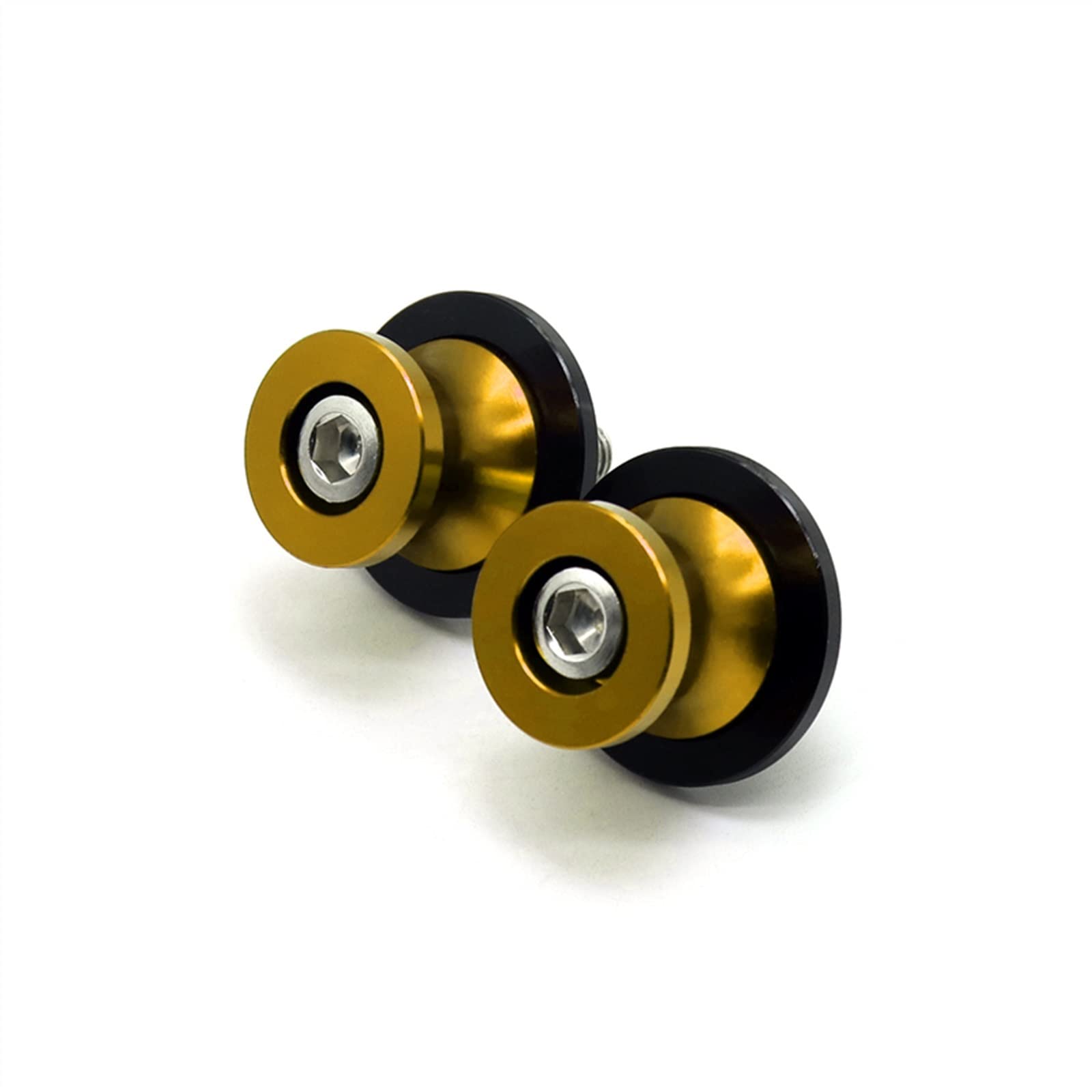 Sturzpads Motorrad Für Zontes ZT 310R 310X 125U G1 125 Motorrad Roller Schwinge Spulen Slider M8 Standschraube CNC Aluminium Modifiziertes Zubehör(Gold) von SOFBO