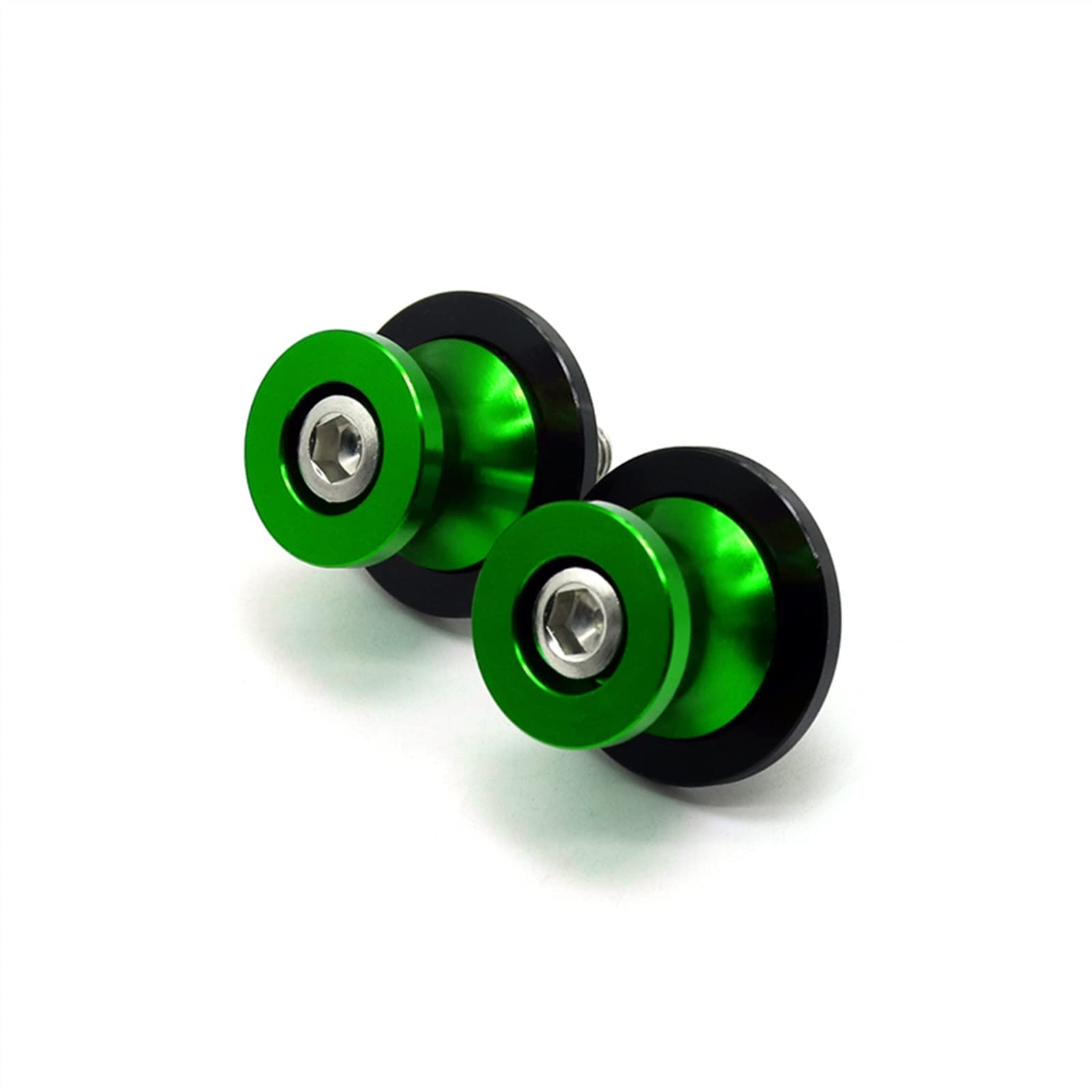 Sturzpads Motorrad Für Zontes ZT 310R 310X 125U G1 125 Motorrad Roller Schwinge Spulen Slider M8 Standschraube CNC Aluminium Modifiziertes Zubehör(Green) von SOFBO