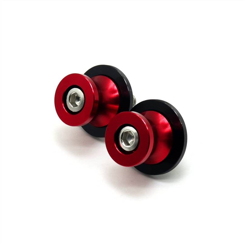 Sturzpads Motorrad Für Zontes ZT 310R 310X 125U G1 125 Motorrad Roller Schwinge Spulen Slider M8 Standschraube CNC Aluminium Modifiziertes Zubehör(Red) von SOFBO