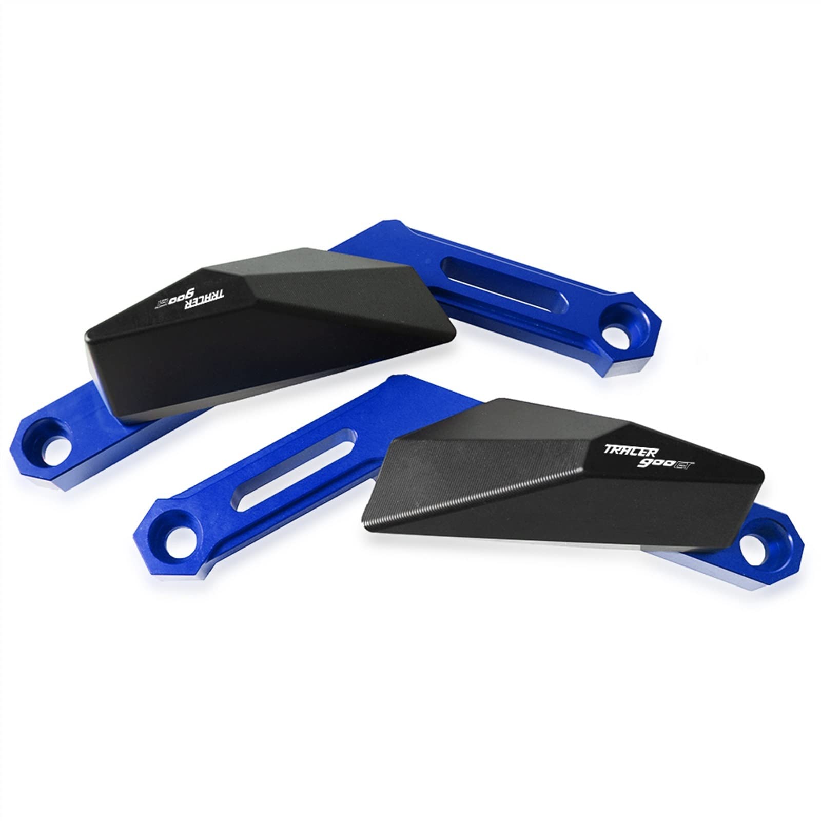 Sturzpads Motorrad Moto Zubehör Werkzeuge Motorrad Motorschutz Motor Antikollisions-Sturzrahmen Slider für Y┐amaha T┐Racer 900GT XSR900 900 2016-2021(Blue,900GT Black) von SOFBO