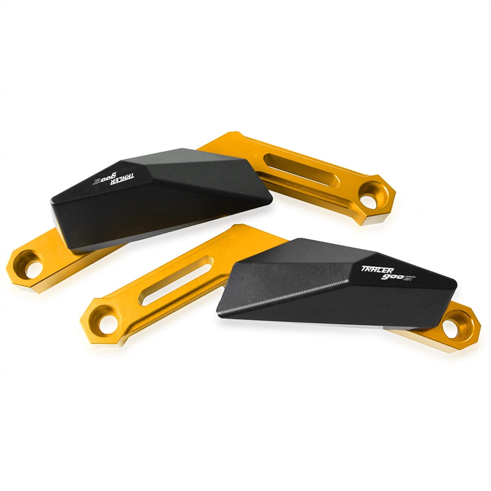 Sturzpads Motorrad Moto Zubehör Werkzeuge Motorrad Motorschutz Motor Antikollisions-Sturzrahmen Slider für Y┐amaha T┐Racer 900GT XSR900 900 2016-2021(Gold,900GT Black) von SOFBO