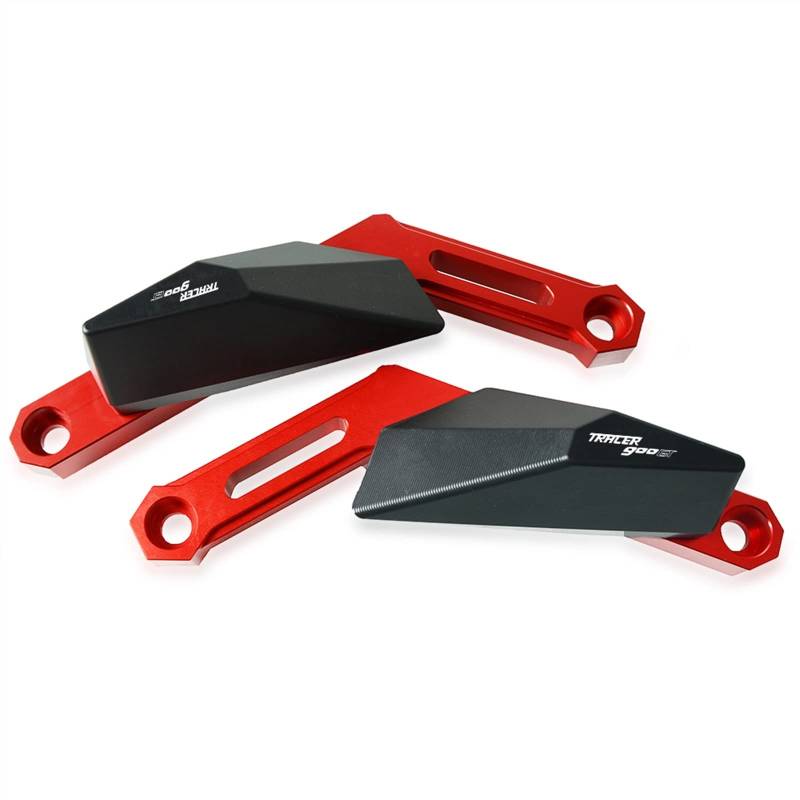 Sturzpads Motorrad Moto Zubehör Werkzeuge Motorrad Motorschutz Motor Antikollisions-Sturzrahmen Slider für Y┐amaha T┐Racer 900GT XSR900 900 2016-2021(Red,900GT Black) von SOFBO