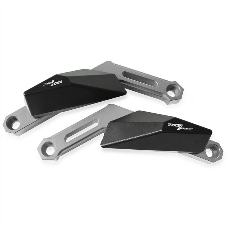 Sturzpads Motorrad Moto Zubehör Werkzeuge Motorrad Motorschutz Motor Antikollisions-Sturzrahmen Slider für Y┐amaha T┐Racer 900GT XSR900 900 2016-2021(Titanium,900GT Black) von SOFBO