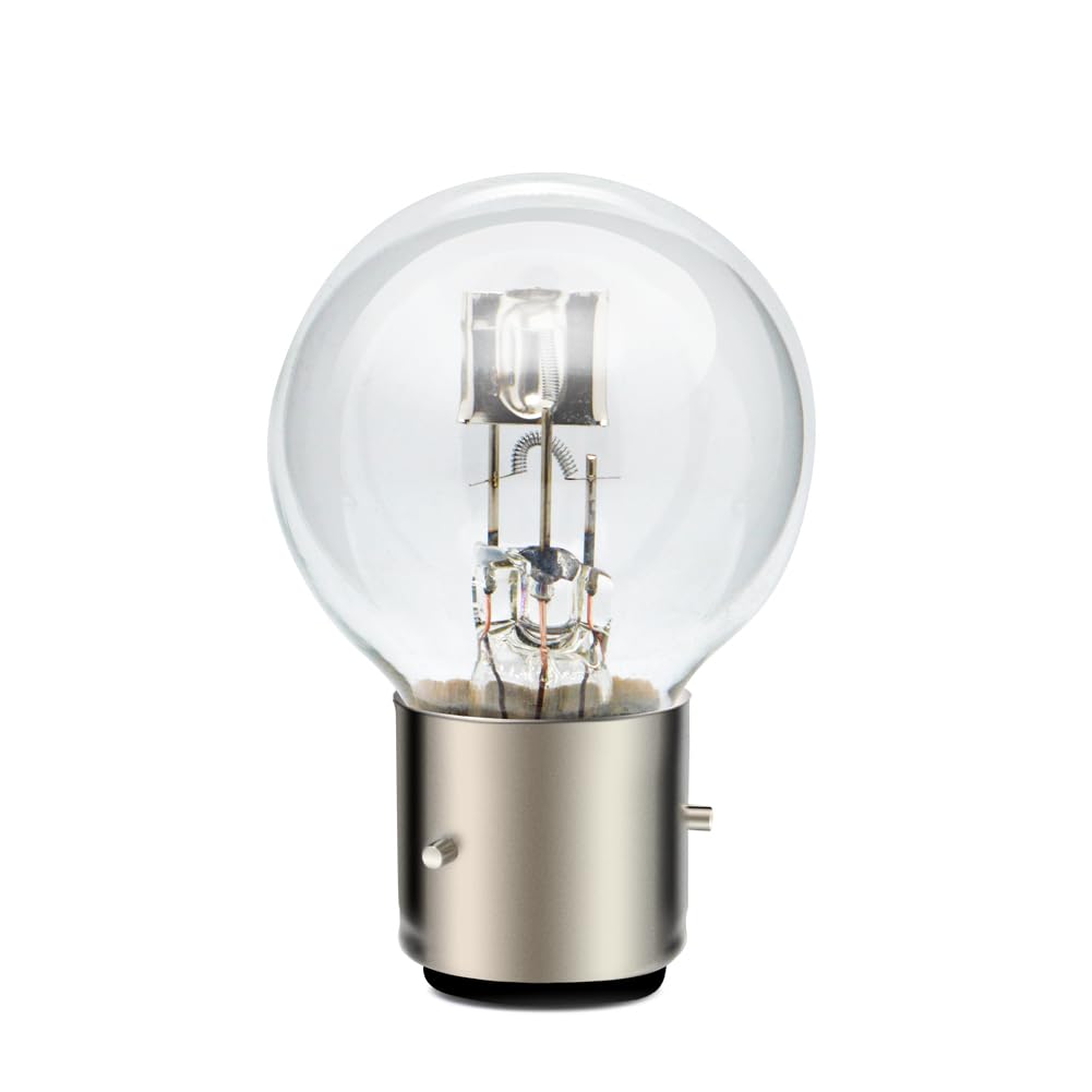 SOFOC-BA21D Motorrad-Halogenscheinwerfer Abblend-/Fernlichtlampe 6V 45W Warmweiß 4300K Doppelkontakt 1Stk von SOFOC