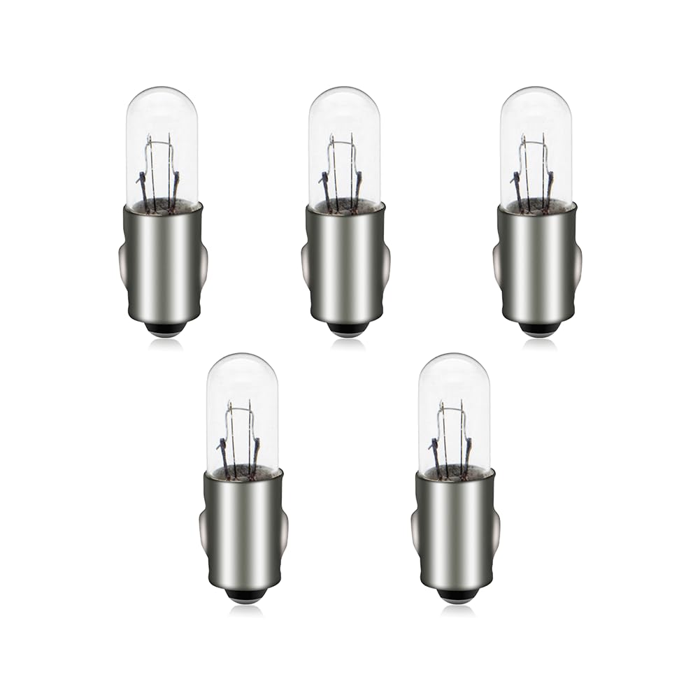 SOFOC-BA7S Innenlampen für Auto Armaturenbrett Anzeigelampen Auto Dome Light Kartenlampe Kofferraumbeleuchtung usw. 12V 2W Warmweiß 5 Stück von SOFOC