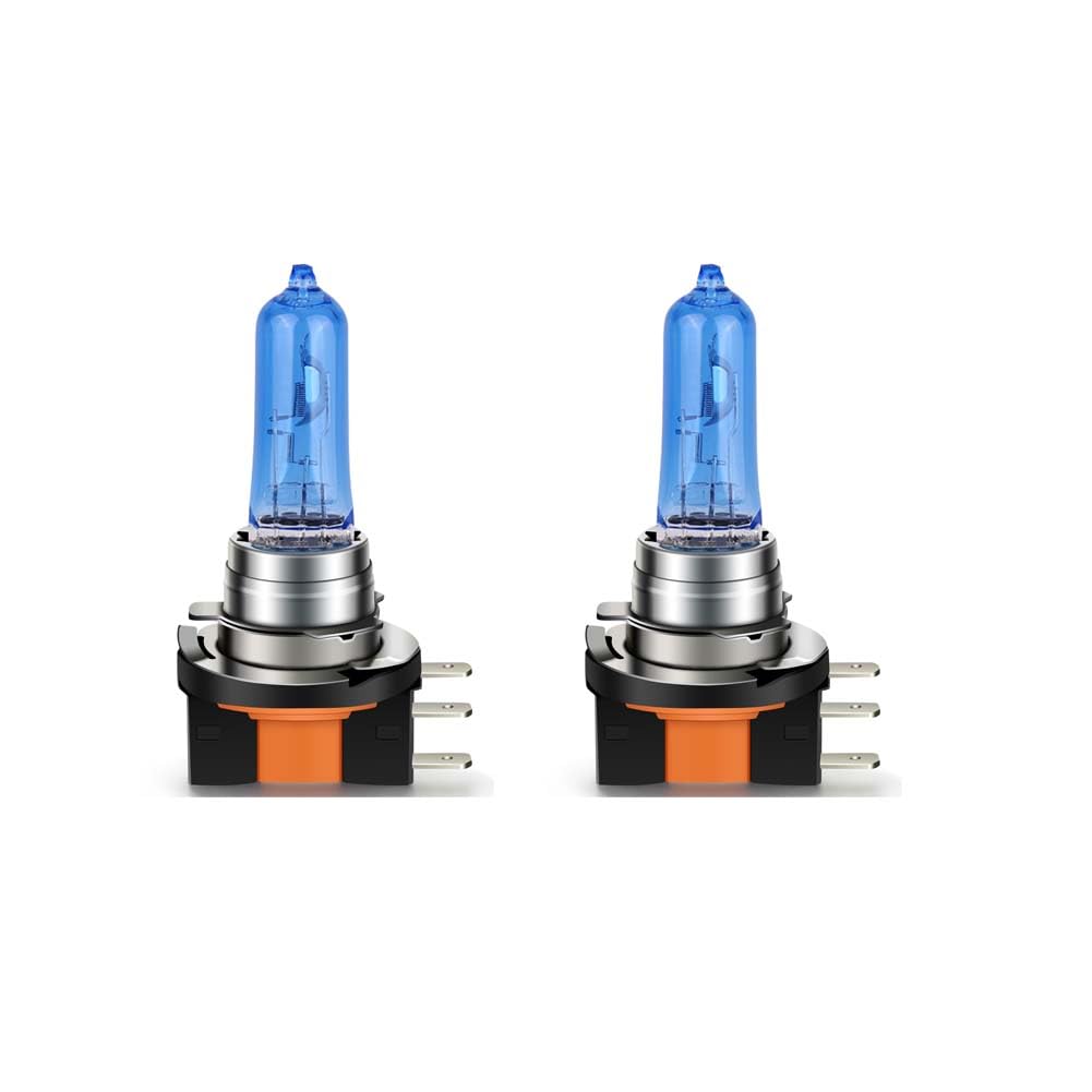 SOFOC H15 Halogenscheinwerfer für Auto DRL Abblendlicht Lampe 12V 55W Weiß Dual Filaments 2Pcs von SOFOC