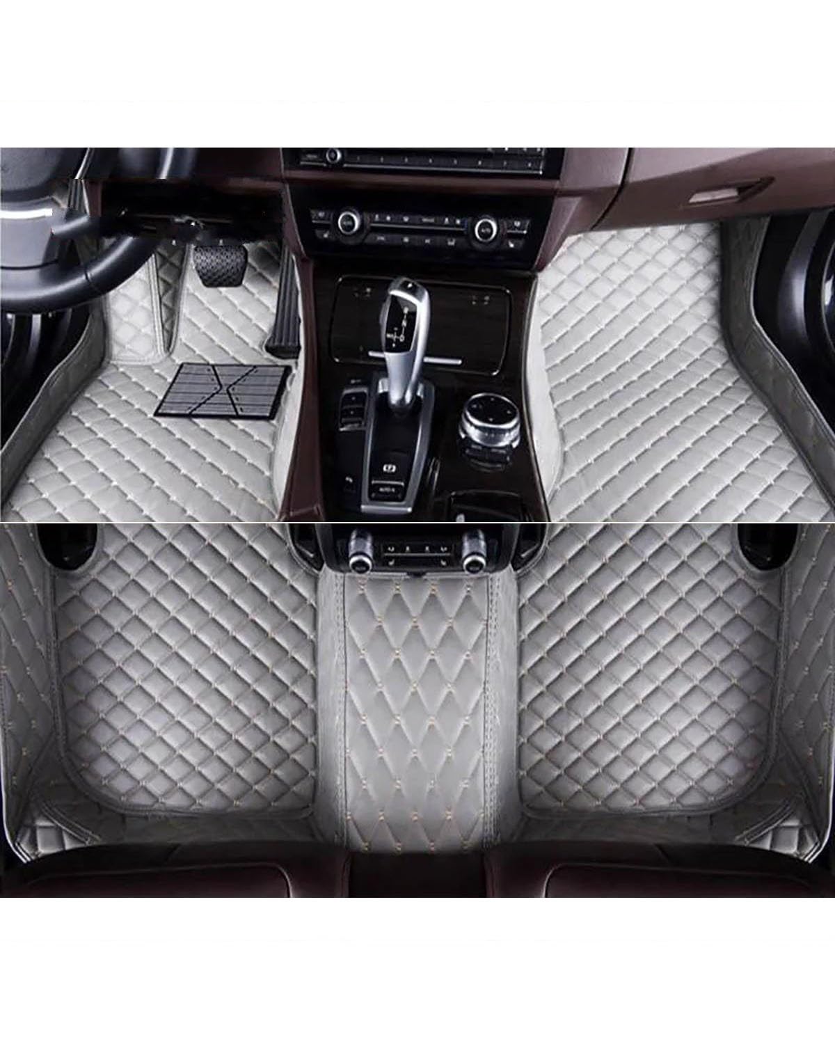 Autofußmatten Auto Fußmatten Für A6 Für Limousine Für Limousine Auto Teppiche Fuß Coche Auto Zubehör Automatten(Gray,for C8 2018-2023) von SOHINI