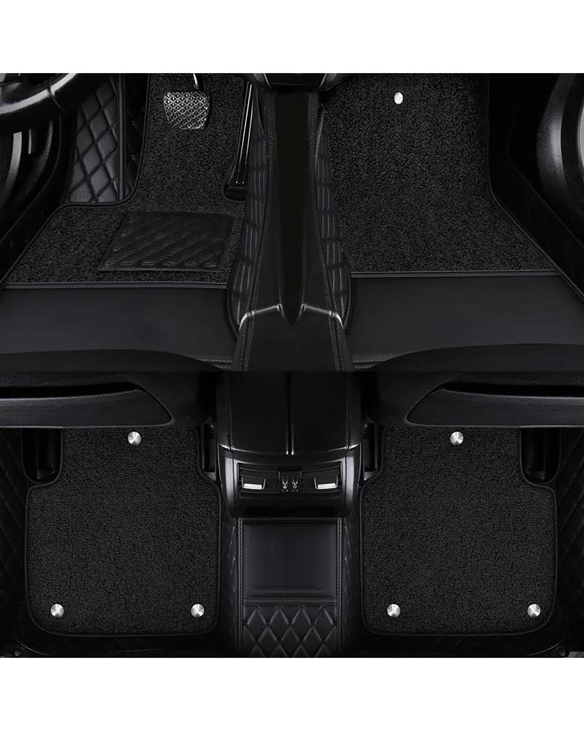 Autofußmatten Auto-Fußmatten Für Benz S Für Klasse Für W221 2004-2013 W222 W223 Innenraum Autozubehör Automatten(Black 5pc,W222 4pc 14-20) von SOHINI