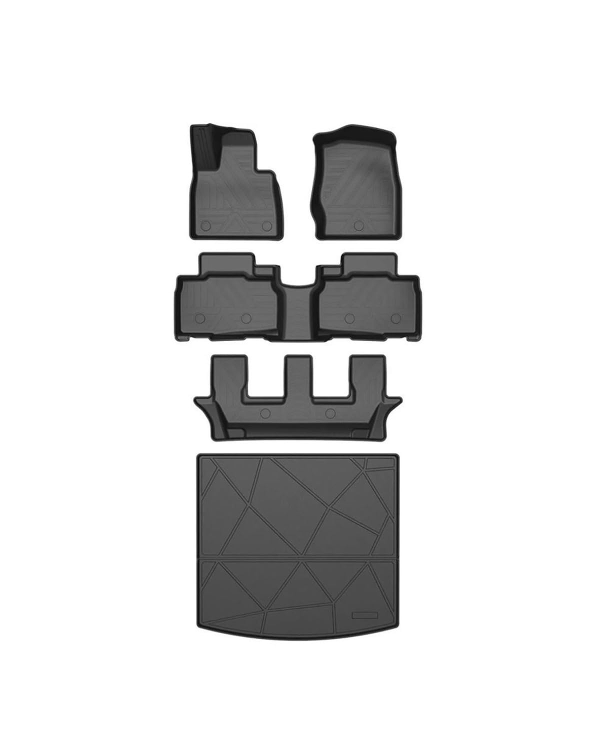 Autofußmatten Auto-Fußmatten Für Ford Für Explorer Für U625 G6 2020-2023 Fußmatten Geruchloses Pad wasserdichte Tablettmatte Innenzubehör Automatten(7-Seats-Floor-Cargo) von SOHINI