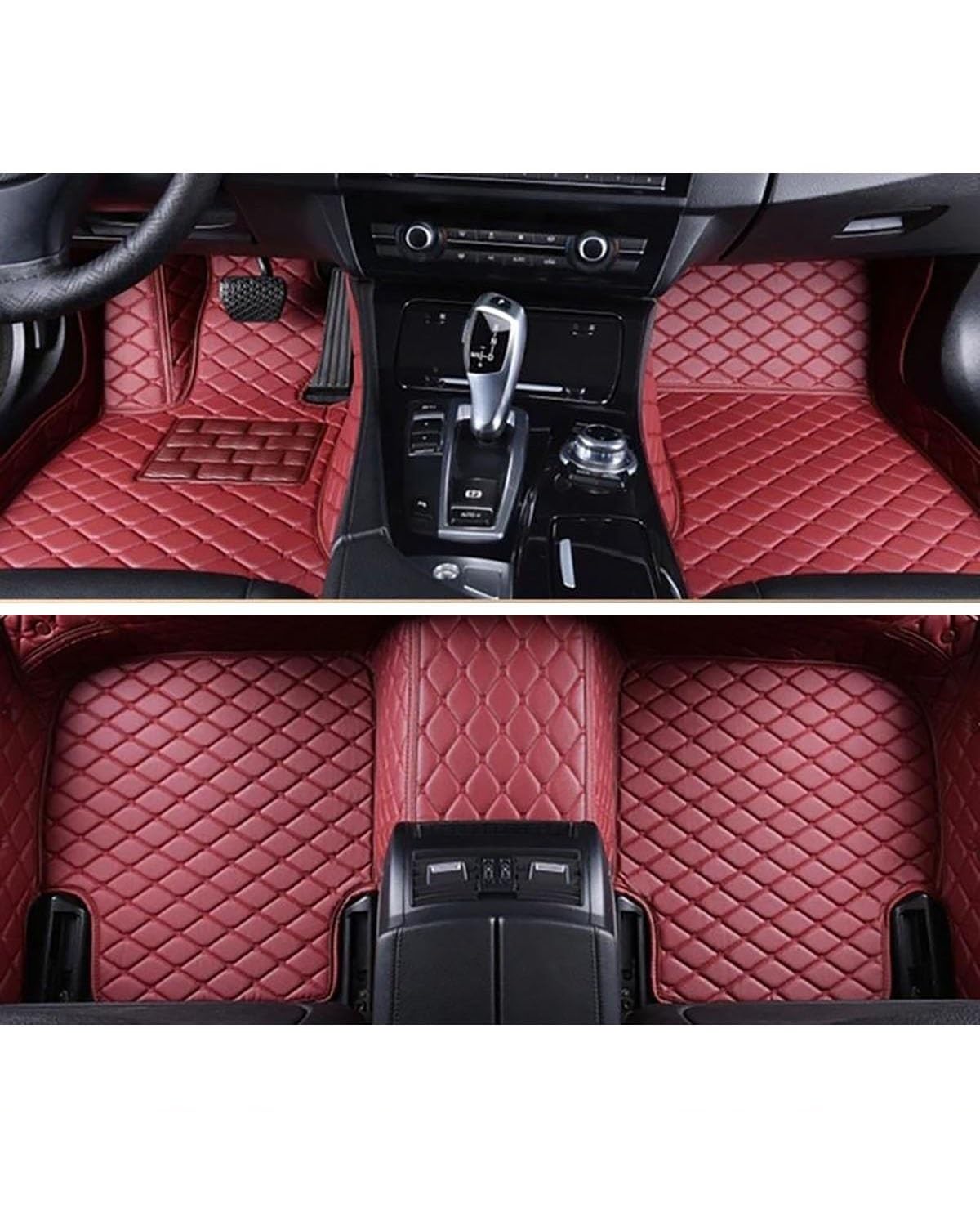 Autofußmatten Auto-Fußmatten Speziell Für Mazda 6 Auto-Fußpolster Auto-Teppiche Teppich Autozubehör Automatten(Wine red,2002-2008) von SOHINI
