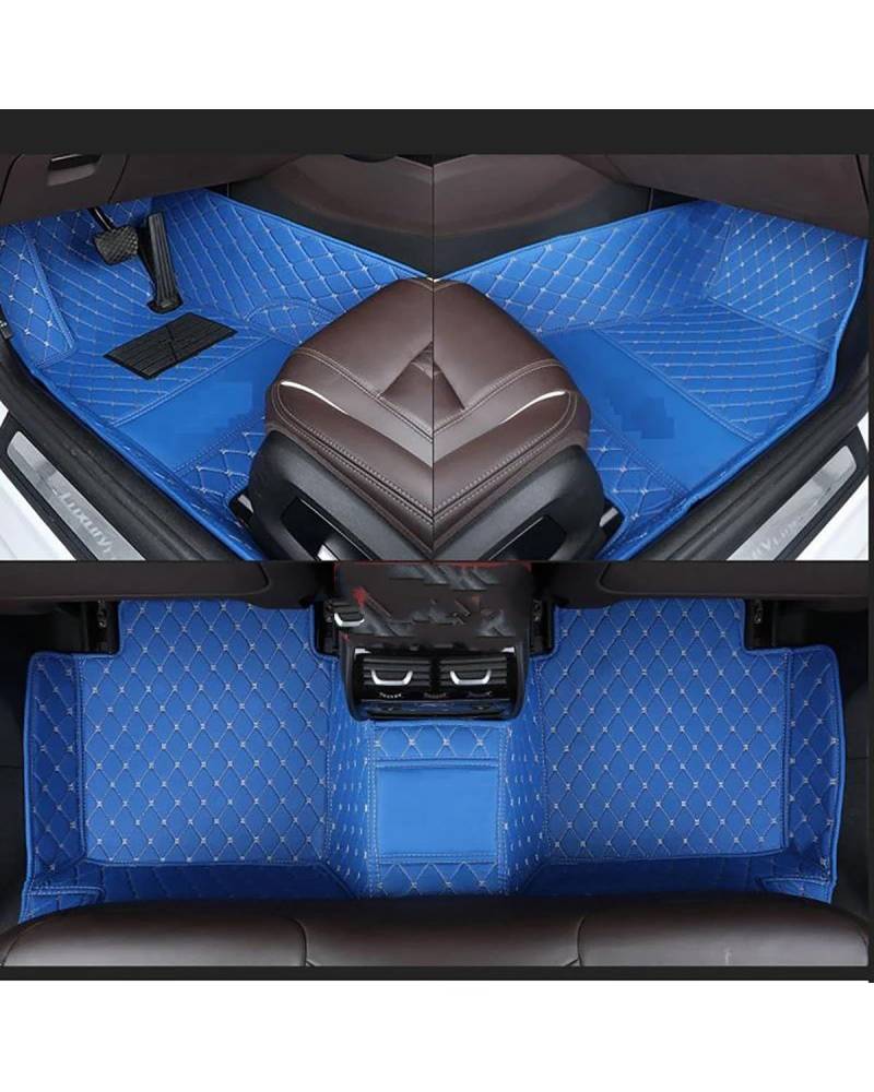 Autofußmatten Volle Surround Leder Auto Boden Matte Für Lada Für Vesta 2015 2016 2017 2018 Auto Teile Automatten(Blue) von SOHINI