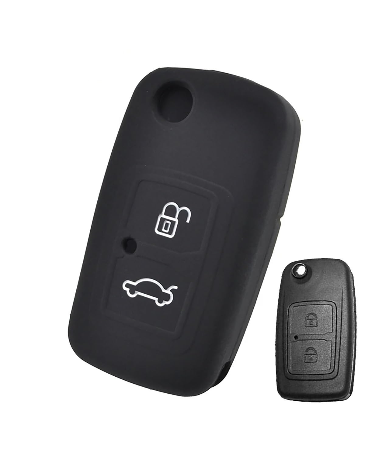 Autoschlüsselgehäus Silikon-Autoschlüsseletui Für Chery Für A3 Für A5 A13 M11 E5 Tiggo Tengo Fulwin2 Cowin Cover Keyless Remote Fob Shell Skin Autoschlüsselhülle von SOHINI