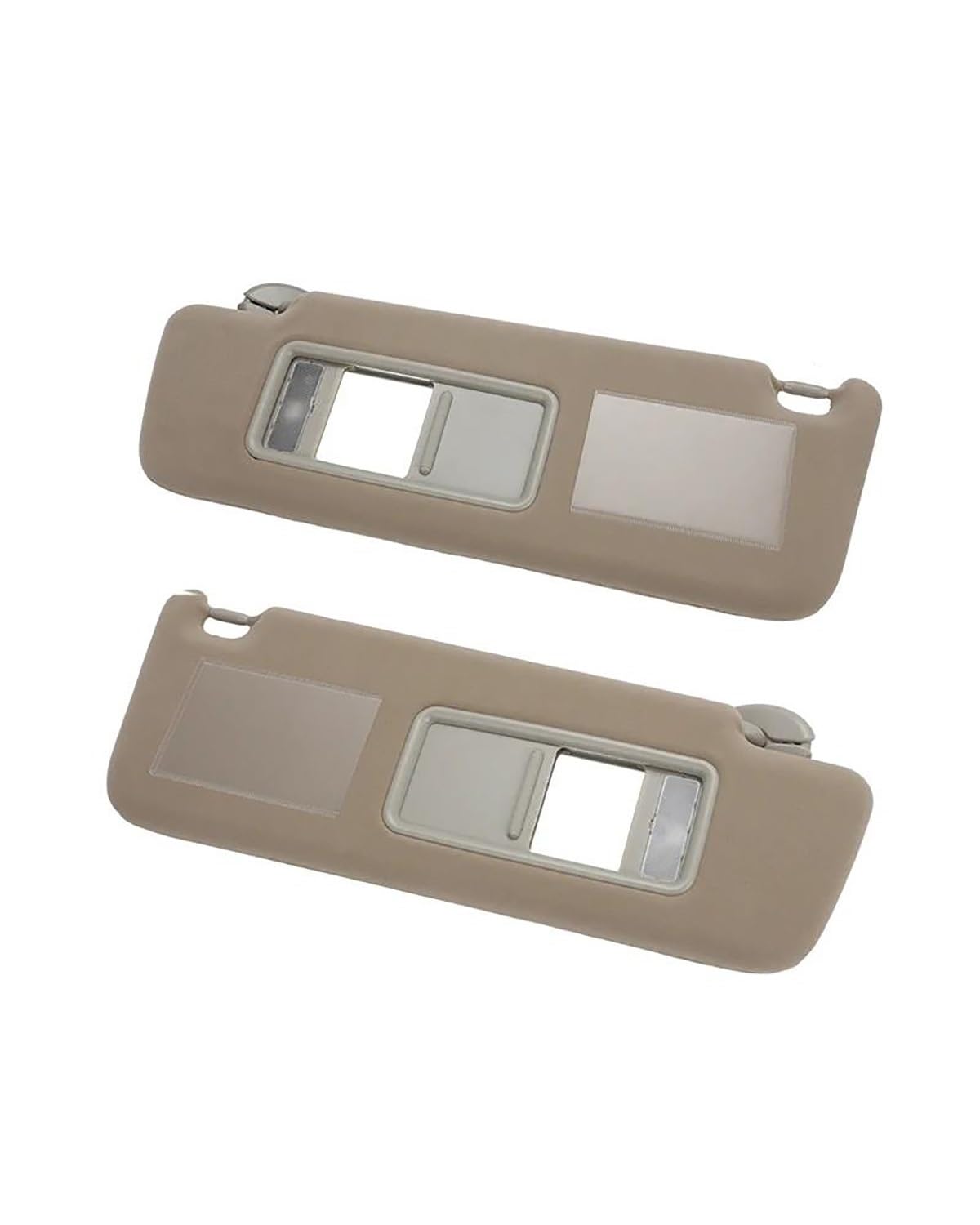 Blendschutz Auto Sonnenblende Für Toyota Für Land Für Cruiser Für J12 Für Prado LC 2002-2008 2009 Auto Sonnenblende Sonnenblende Schatten Links Rechts Fahrer Passagier Auto Visier(Beige 1 Set) von SOHINI