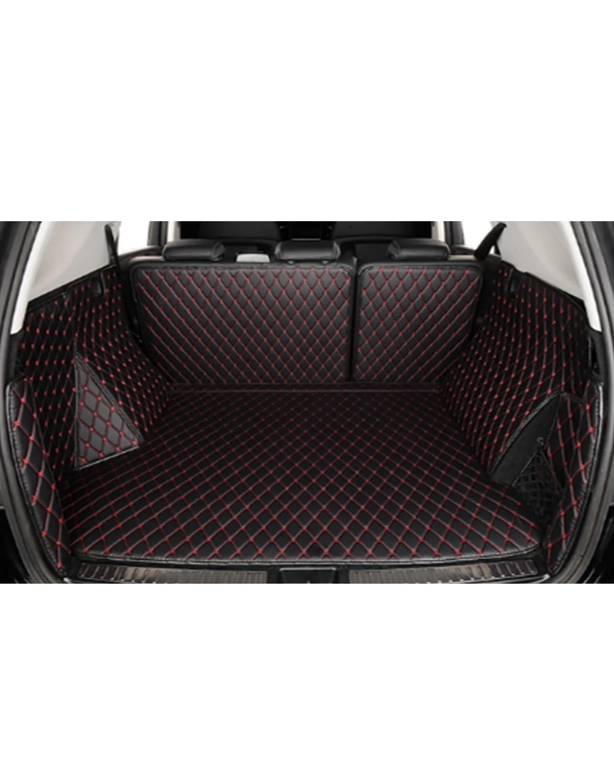 Boot Mat Boot Liner Für 3 Für G21 Für Touring 2019 2020 2021 2022 Auto Zubehör Kofferraum Matte Kofferraummatte(3Black with red) von SOHINI