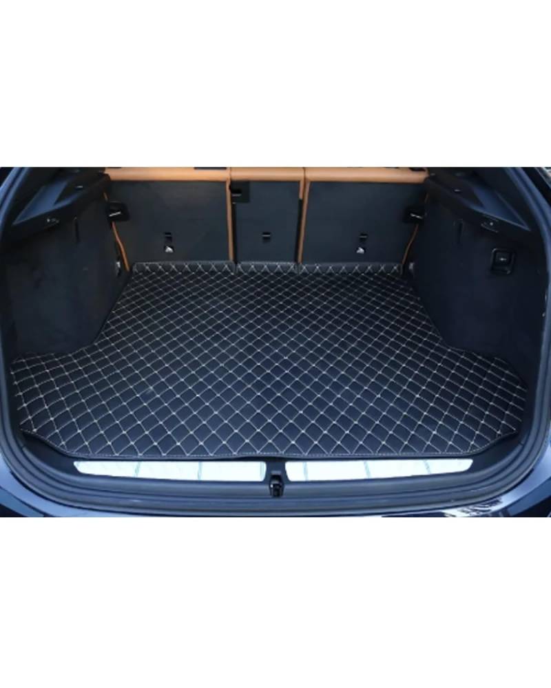 Boot Mat Boot Liner Für 630d Für GT Für G32 2020 wasserdichte Kofferraum Teppiche Cargo-Liner Matten Auto Stamm Matten Kofferraummatte(Black with beige) von SOHINI