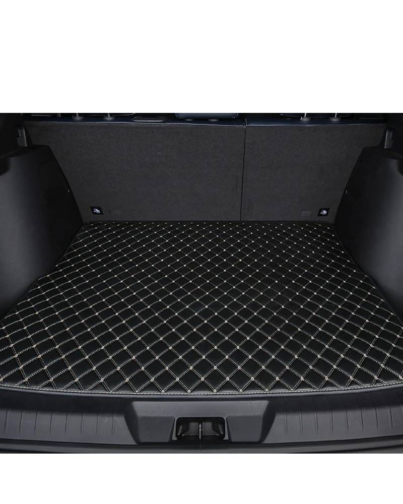 Boot Mat Boot Liner Für BYD Für Atto 3 Yuan Plus 2022 wasserdichte Synthetisches Material Auto Zubehör Kofferraum Matte Kofferraummatte(1Pcs-Black Beige) von SOHINI