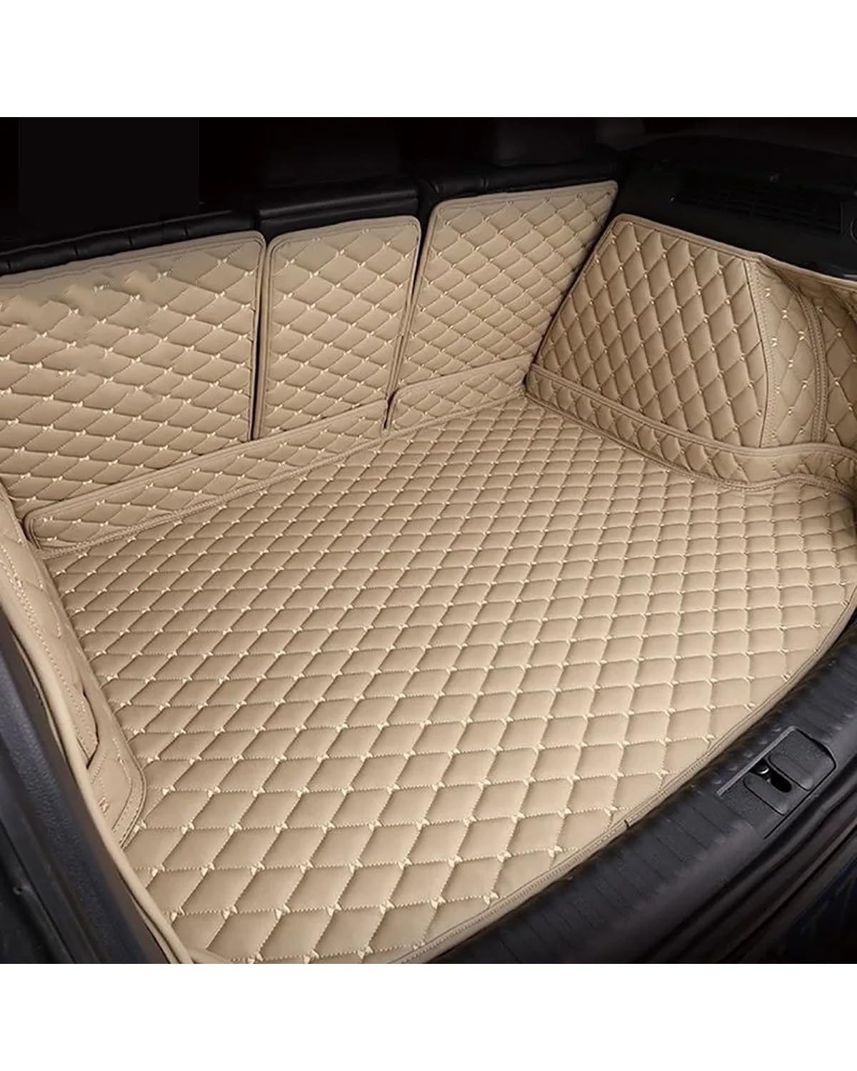 Boot Mat Boot Liner Für Bentley Für Mulsanne Für GT Auto Gepäck Pad Abdeckung Auto Stamm Matten Kofferraum Matte Kofferraummatte(Beige) von SOHINI