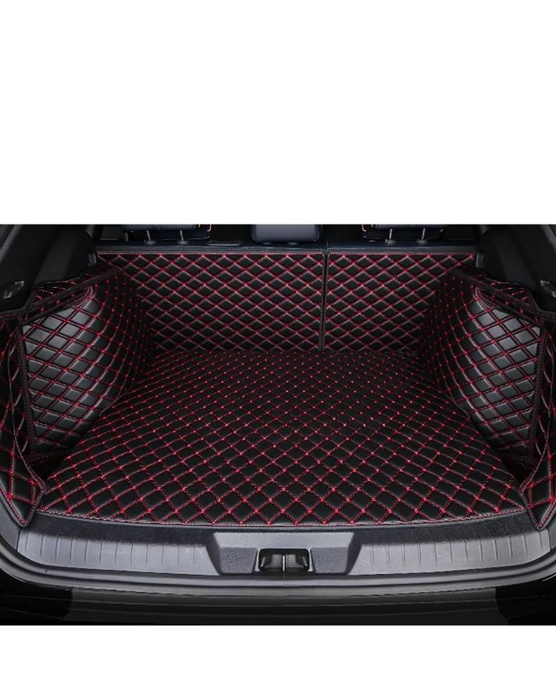 Boot Mat Boot Liner Für Chery Für Tiggo 7 8 Pro 3X wasserdichte Synthetisches Material Auto Zubehör Kofferraum Matte Kofferraummatte(Black Red) von SOHINI