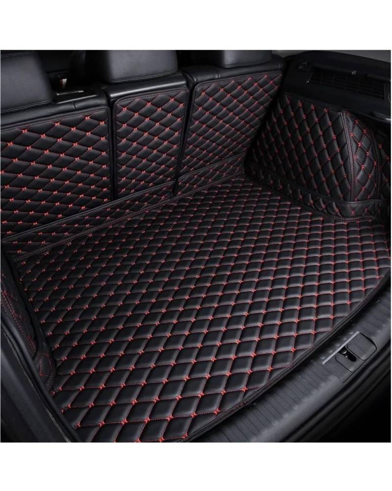 Boot Mat Boot Liner Für Dodge Für Caliber Für Journey Für Aittitude Für Caravan Auto Gepäck Abdeckung Kofferraum Matte Kofferraummatte(Black red) von SOHINI