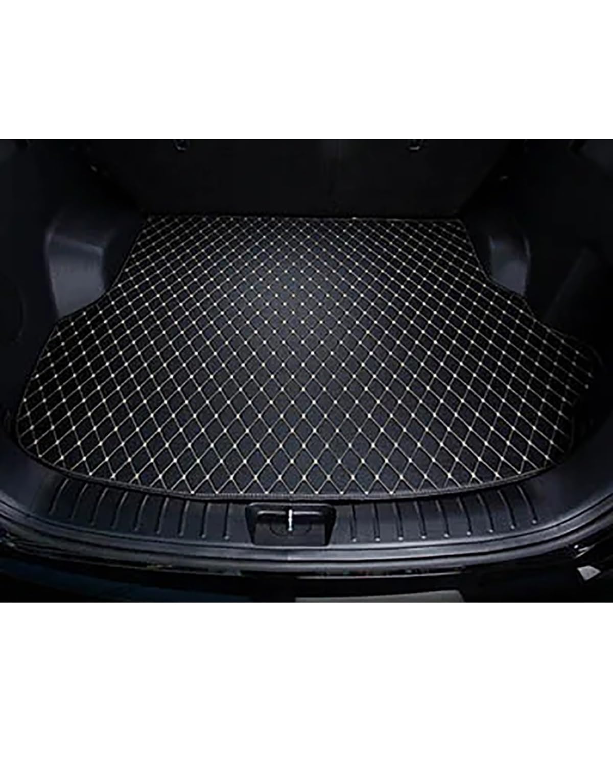 Boot Mat Boot Liner Für ENOVATE Für ME7 Für ME5 Auto Cargo-Liner Autos Zubehör Auto Styling Kofferraum Matte Kofferraummatte(Black beige) von SOHINI