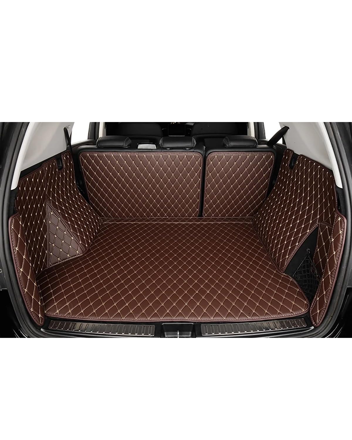 Boot Mat Boot Liner Für Ford Für Galaxy 2016 2017 2018 2019 2020 2021 2022 2023 2024 Auto Cargo-Liner Pads Auto Boot Teppich Auto Stamm Matten Kofferraummatte(Black) von SOHINI