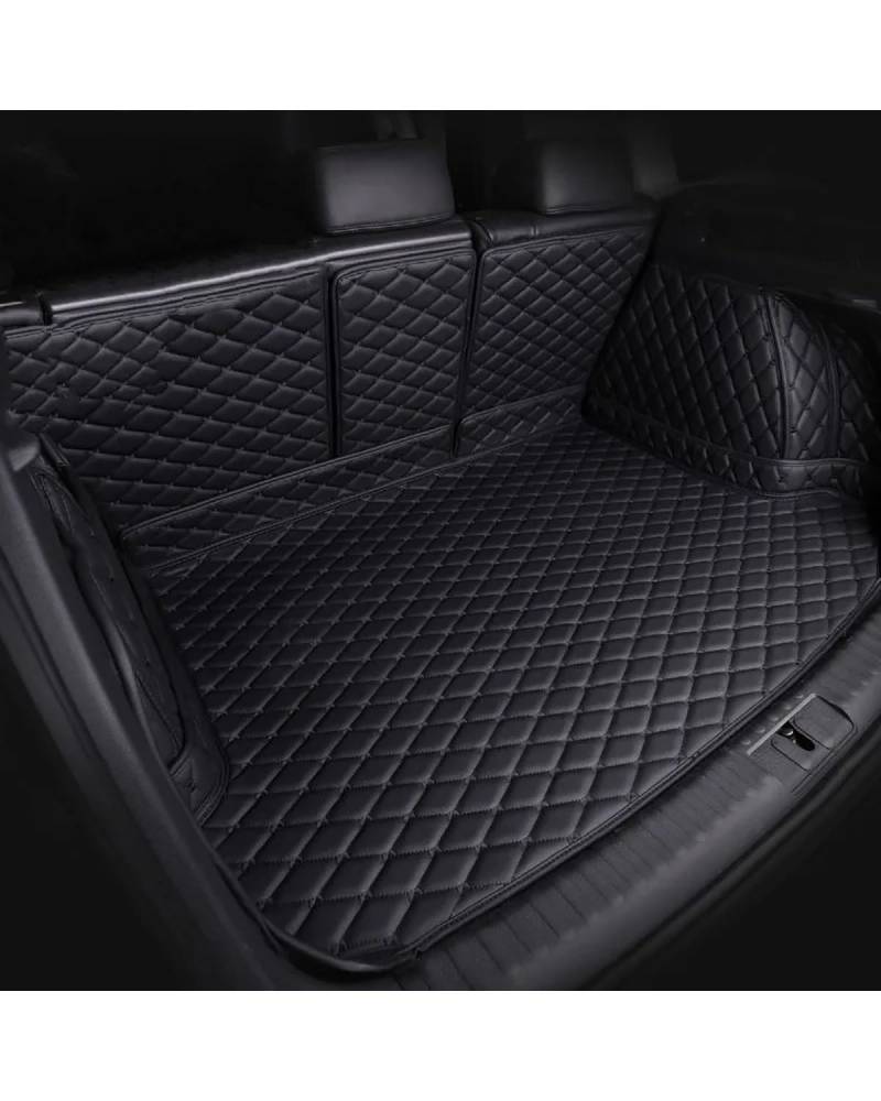 Boot Mat Boot Liner Für Geely Für Coolray 2019-2024 Auto Kofferraummatte wasserdichte Synthetisches Material Innen Bodenplatte Auto Zubehör Kofferraummatte(Black) von SOHINI