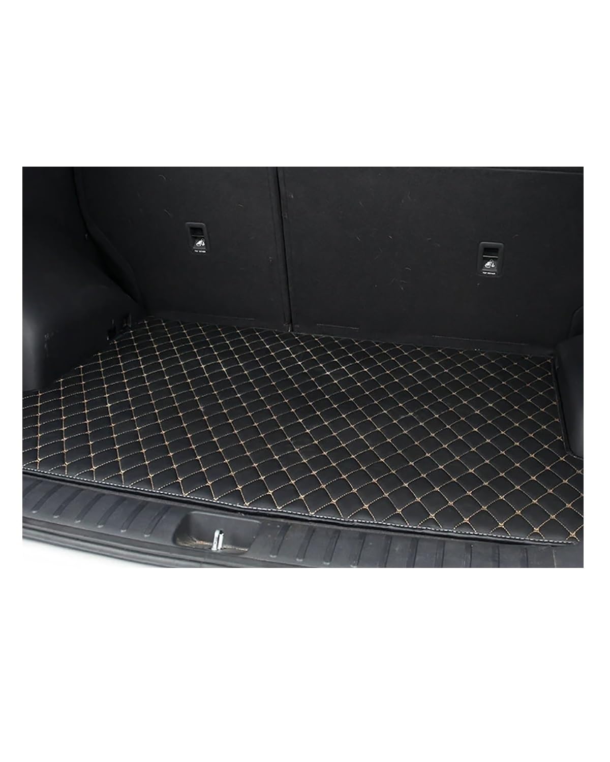 Boot Mat Boot Liner Für Haval Für Jolion 2022 H6 H9 F7 F7x Für Dagro Für Jolyon wasserdichte Synthetisches Material Auto Zubehör Kofferraum Matte Kofferraummatte(1Pcs-Black Gold) von SOHINI