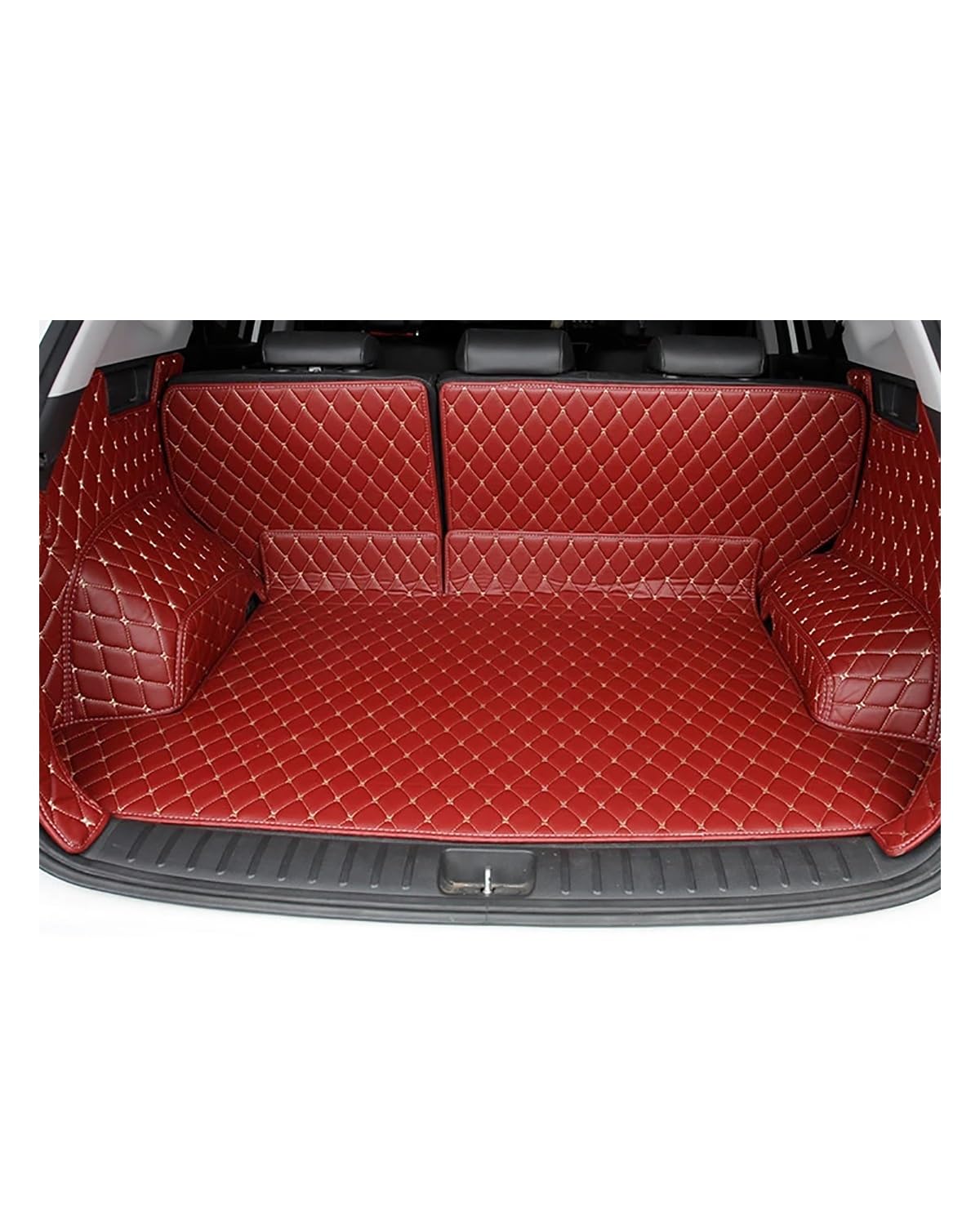 Boot Mat Boot Liner Für Haval Für Jolion 2022 H6 H9 F7 F7x Für Dagro Für Jolyon wasserdichte Synthetisches Material Auto Zubehör Kofferraum Matte Kofferraummatte(Wine Red) von SOHINI