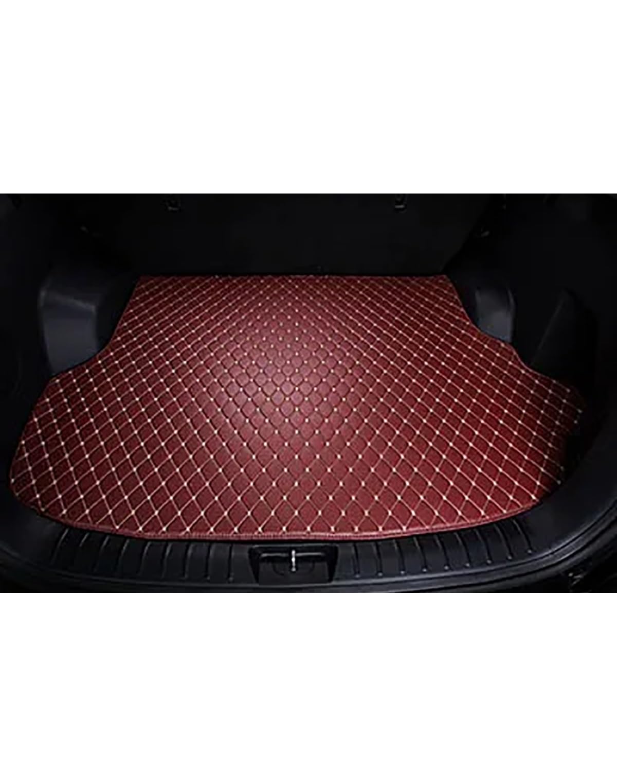 Boot Mat Boot Liner Für MAXUS Für D90 G50 G20 D60 EUNIQ 6 G90 Auto Cargo-Liner Autos Zubehör Auto Stamm Matten Kofferraummatte(Wine red) von SOHINI