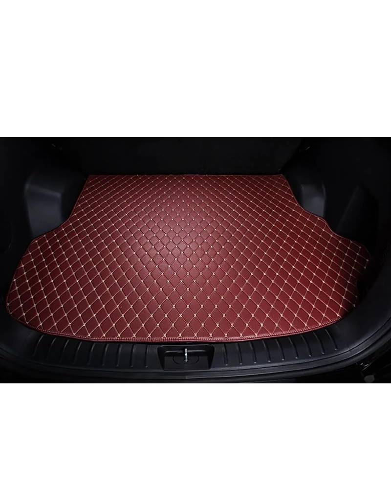 Boot Mat Boot Liner Für MG Für MG7 MG3 MG5 HS GT ZS MG6 Für MG Für Mulan Auto Cargo-Liner Teppich Teppich Auto Stamm Matten Kofferraummatte(Wine red) von SOHINI