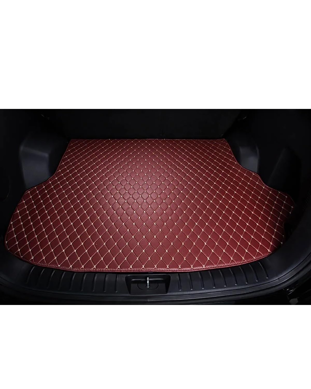 Boot Mat Boot Liner Für Mini Für Clubman Auto Cargo-Liner Teppich Autos Zubehör Auto Styling Auto Stamm Matten Kofferraummatte(Wine red) von SOHINI