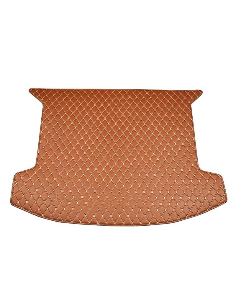 Boot Mat Boot Liner Für Panameraes 2010 2011 2012 2013 2014 2015 2016 Auto Kofferraum Matte Cargo-Liner Teppich Innen Teile Zubehör Abdeckung Kofferraummatte(Brown) von SOHINI