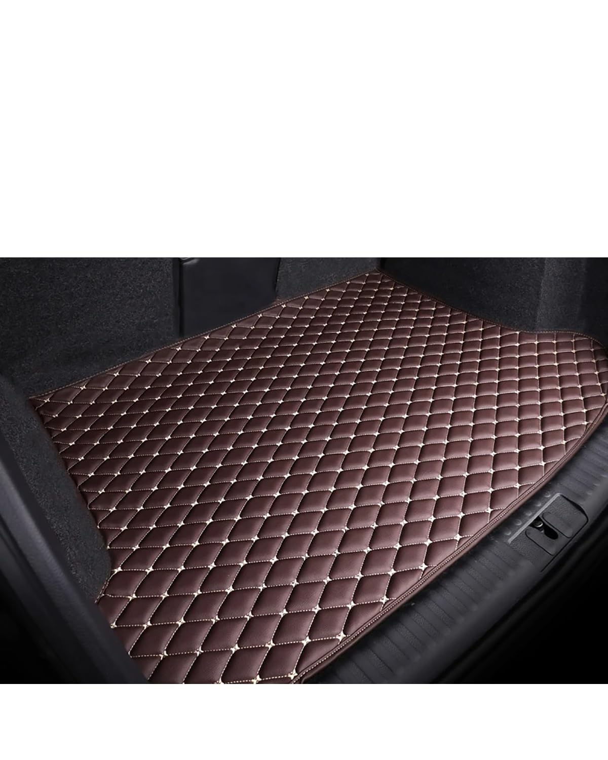 Boot Mat Boot Liner Für Panameraes 2010 2011 2012 2013 2014 2015 2016 Auto Kofferraum Matte Cargo-Liner Teppich Innen Teile Zubehör Abdeckung Kofferraummatte(Coffee) von SOHINI