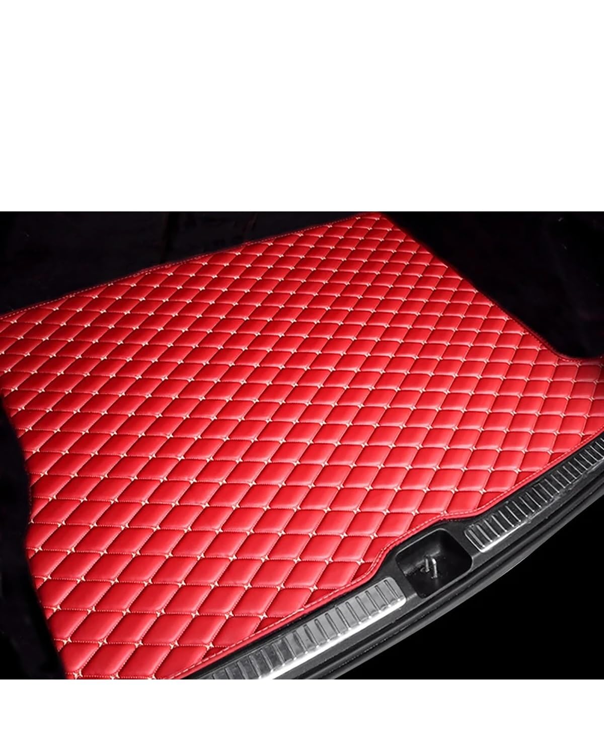 Boot Mat Boot Liner Für Panameraes 2010 2011 2012 2013 2014 2015 2016 Auto Kofferraum Matte Cargo-Liner Teppich Innen Teile Zubehör Abdeckung Kofferraummatte(Red) von SOHINI