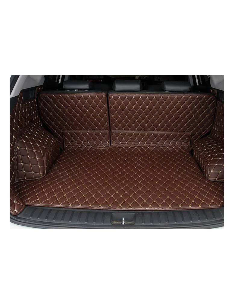 Boot Mat Boot Liner Für SsangYong Für Kyron Für Korando Für Actyon wasserdichte Synthetisches Material Auto Zubehör Kofferraum Matte Kofferraummatte(Coffee) von SOHINI