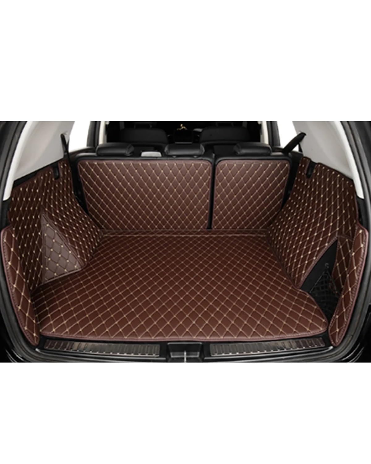 Boot Mat Boot Liner Für Traverse 2018 2019 2020 2021 2022 2023 Auto Zubehör Cargo-Liner Pads Auto Kofferraum Teppich Kofferraum Matten Kofferraummatte(2Coffee) von SOHINI