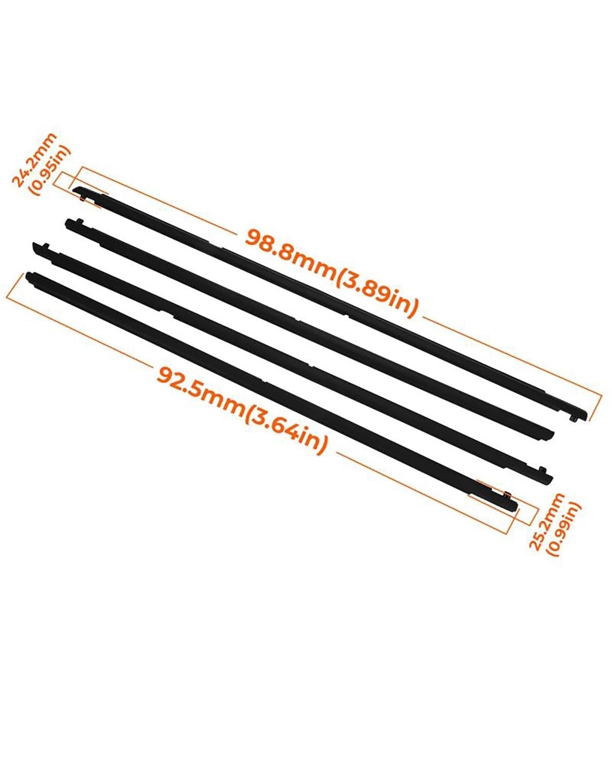 Für 3 2004-2009 Für 6 2004-2012 Gummi-Außenfensterglasdichtung Autofenster-Dichtungsstreifen-Abdichtungsgürtel-Trimmdichtstreifen Auto-Schalldämmungs-Dichtungsstreifen(for Mazda 6) von SOHINI