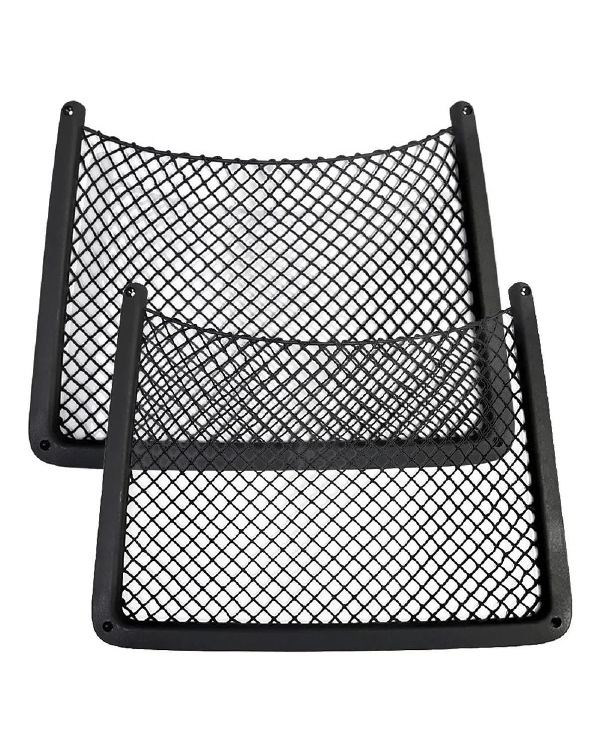 Gepäcknetz Ablagenetz Auto-Innenzubehör Rücksitz-Rücken-Schnurnetz Netz-Aufbewahrungstasche Auto-Organizer Gepäcknetz Auto(2pcs Black) von SOHINI