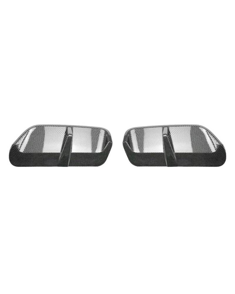 Heckstoßstangen Spoiler Für X1 Für U11 18i 28i 2023 2024 Auto Heckschürze Spoiler Lip Diffusor Vent Abdeckung Auto Heck Spoiler(Carbon Look) von SOHINI