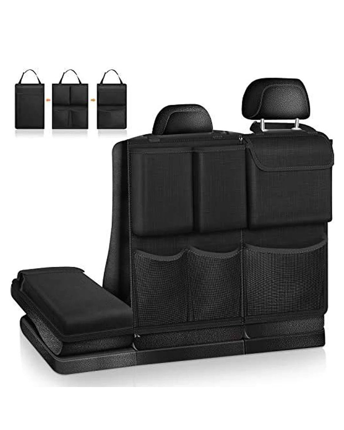 Kofferraum Organizer Auto-Aufbewahrungs-Organizer, Kofferraumtasche, Universelle Rücksitz-Aufbewahrungstasche, Frachthalter, Taschen-Organizer, Universell Auto Kofferraumtasche(Black) von SOHINI